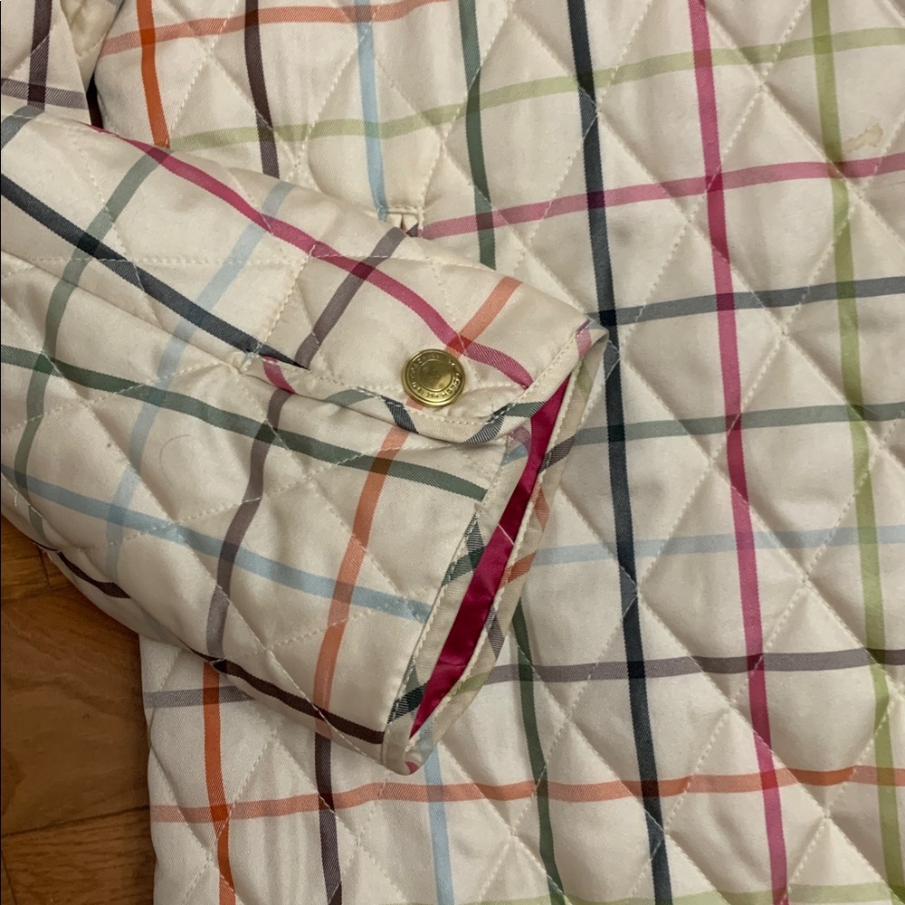 Coach Colorful Checkered Tattersal Jacket with Pink Accents - Picture 6 of 12